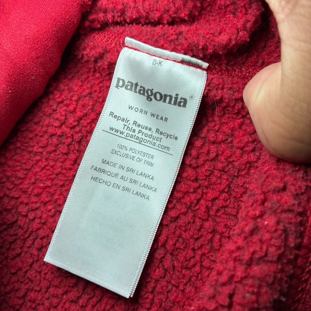 Patagonia Better Sweater Full Zip Jacket Polyester Mens L Red Fleece 25527